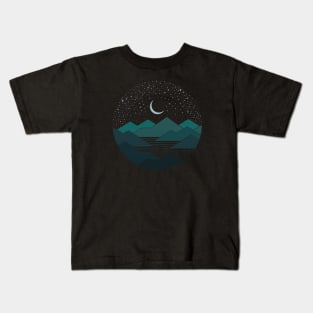 Between The Mountains and the Stars Kids T-Shirt